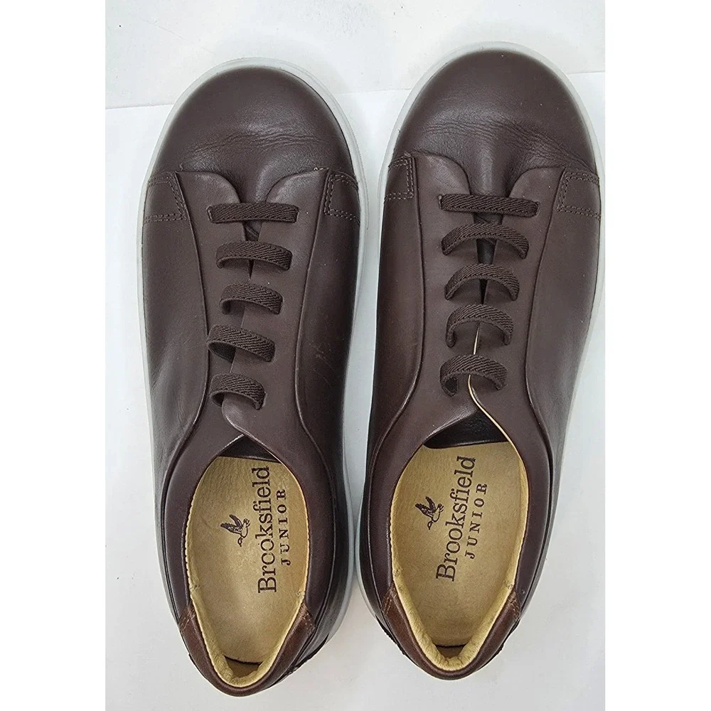 Brooksfield Junior Brown Leather Shoes Sneakers Size 34